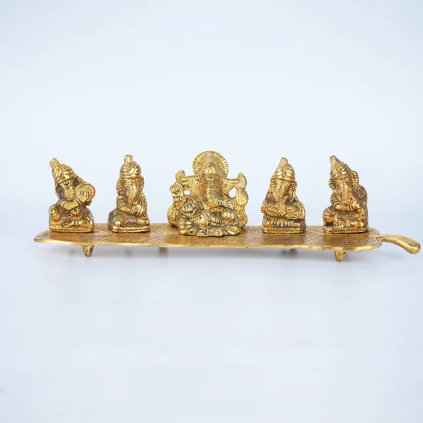 Spiritual Soul Metal Ganesha Idol with Disciples