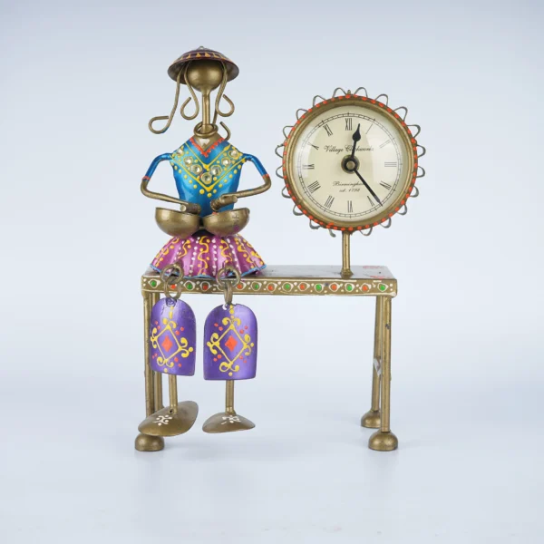 Spiritual Soul Hand Painted Table Top Clock