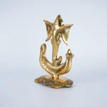 Spiritual Soul Metal Gold Plated Yoga Ganesha Idol