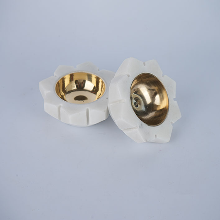 SPIRITUAL SOUL MARBLE DIYA WITH VELVET BOX SET OF 2