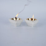 SPIRITUAL SOUL MARBLE DIYA WITH VELVET BOX SET OF 2
