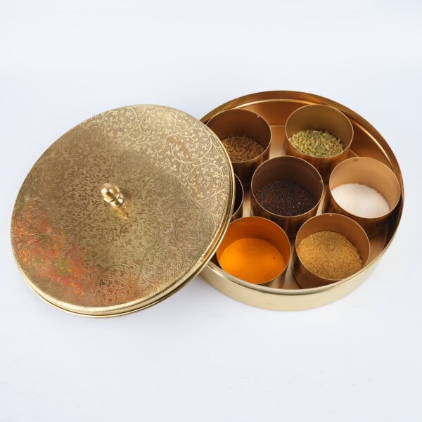 SPIRITUAL SOUL BRASS MASALA BOX