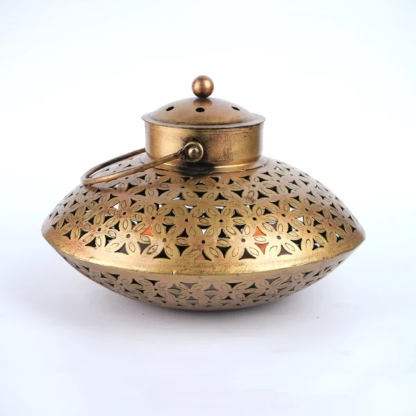 Spiritual Soul Metal Matki Shaped Tlight Holder