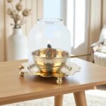 Spiritual Soul 60 ML Brass Amar Jyoti Diya with Borosil Glass