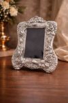 Silver Floral Photo Frame Decorative Gift