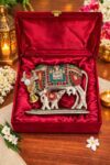 Decorative Kamdhenu Cow with Calf Gift Set