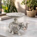 Spiritual Soul Elephant Lotus Bowl Decorative Accent