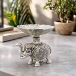 Spiritual Soul Elephant Lotus Bowl Decorative Accent