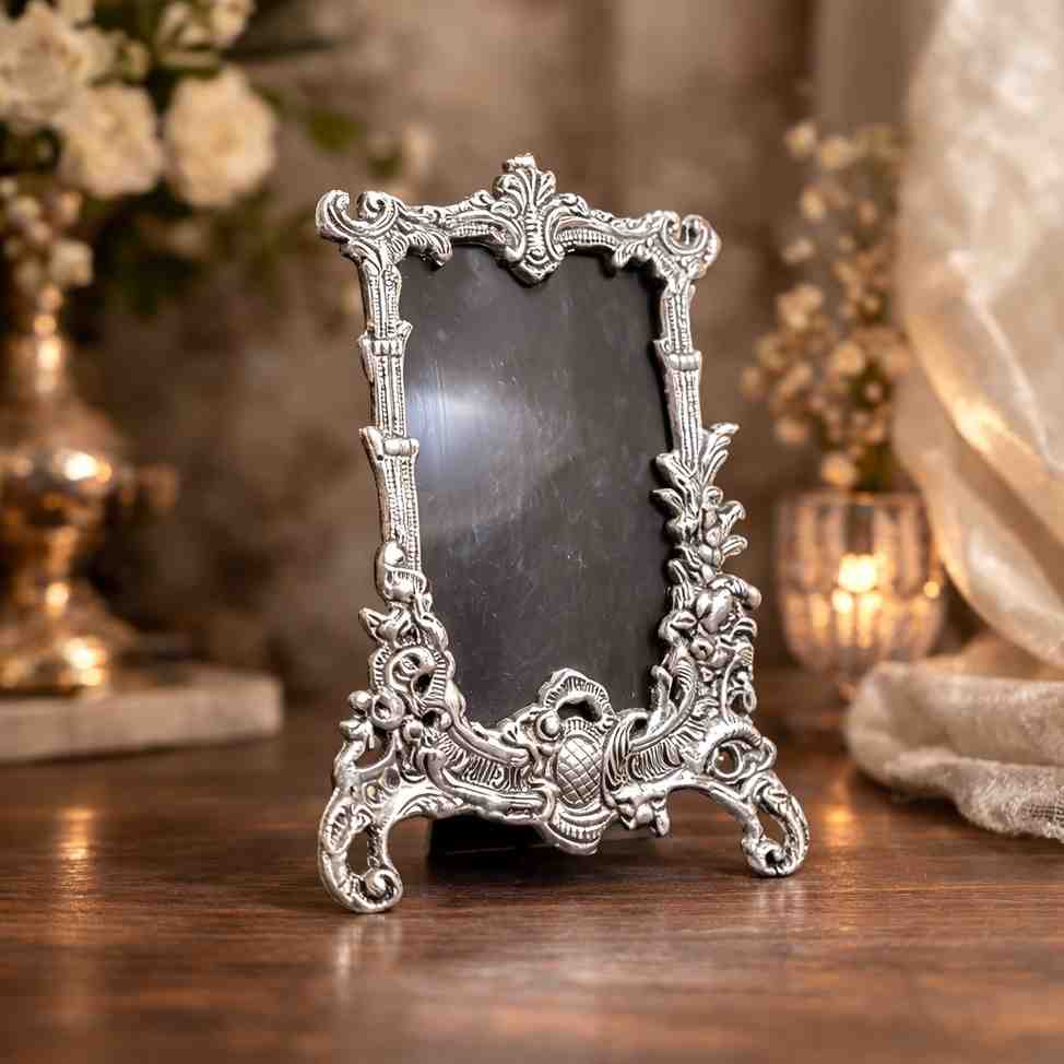 Silver Ornamental Photo Frame Decorative Gift