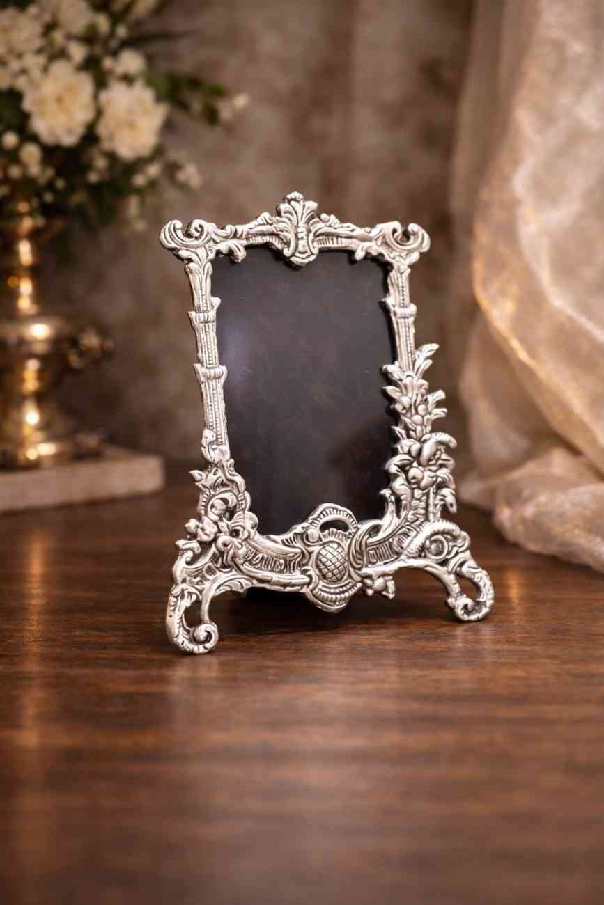 Silver Ornamental Photo Frame Decorative Gift