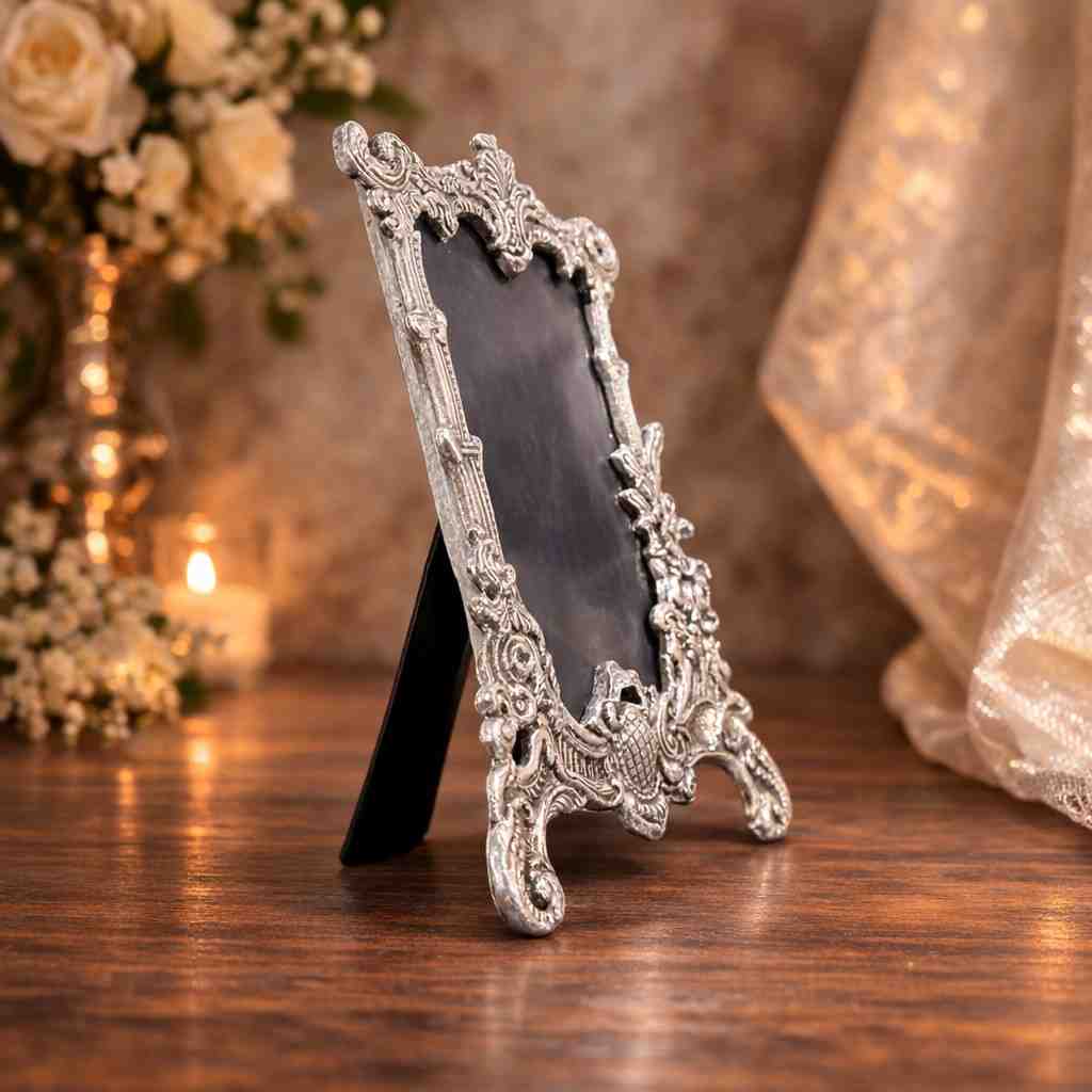 Silver Ornamental Photo Frame Decorative Gift