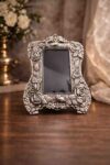 Silver Floral Photo Frame Decorative Gift