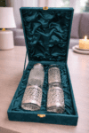 Spiritual Soul German Silver Glass Bottle Set