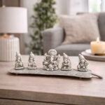 Spiritual Soul Silver Ganesh Lakshmi Saraswati Set