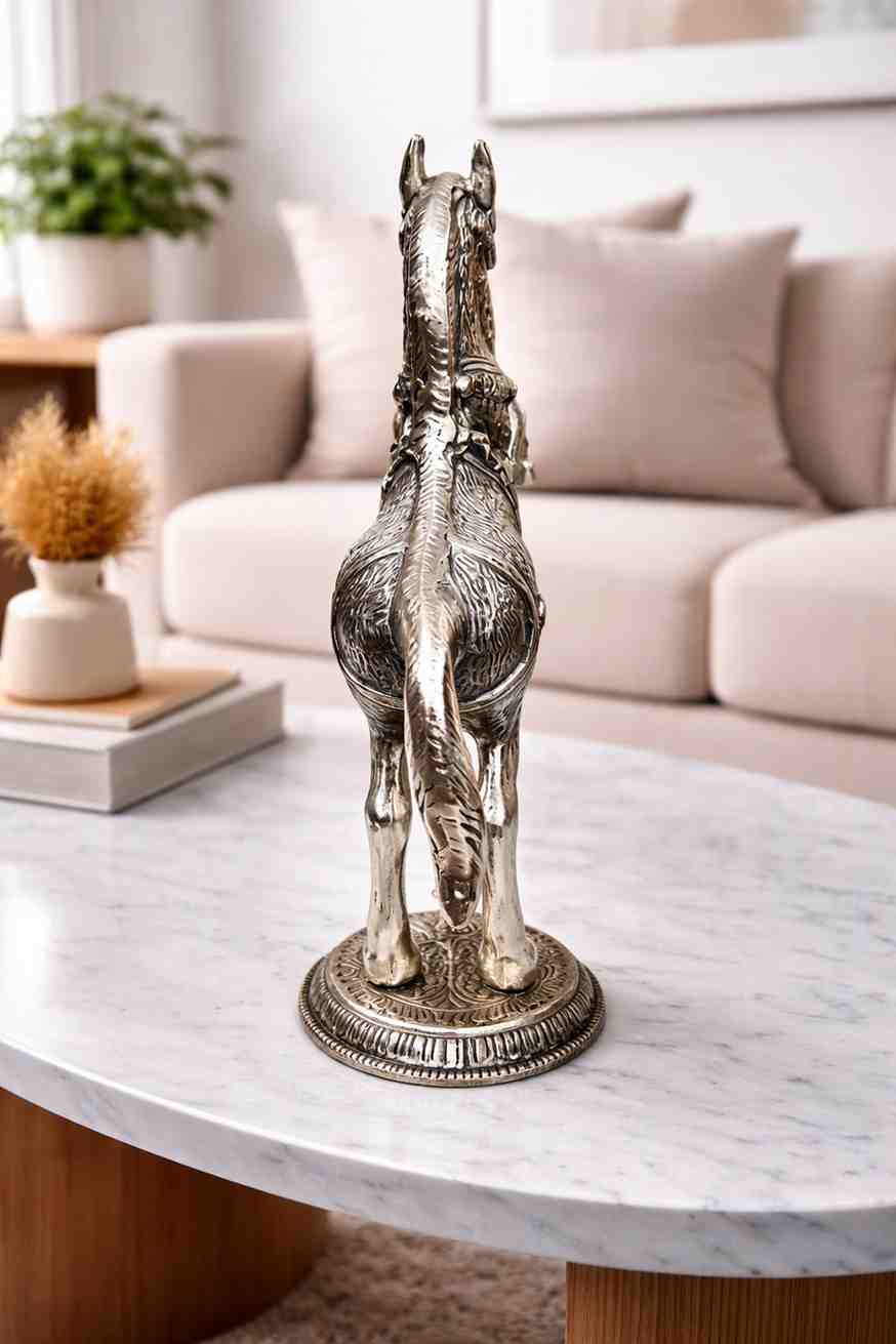 Spiritual Soul Silver Horse Statue for Home Decor – Premium Decorative Rearing Horse Figurine 2 Spiritual Soul Silver Horse Statue for Home Decor – Premium Decorative Rearing Horse Figurine