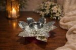 Spiritual Soul Silver Lotus Diya Gift Box
