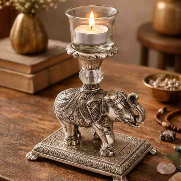 German Silver Candle Holder