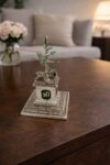 German Silver Tulsi Plant Decorative Idol