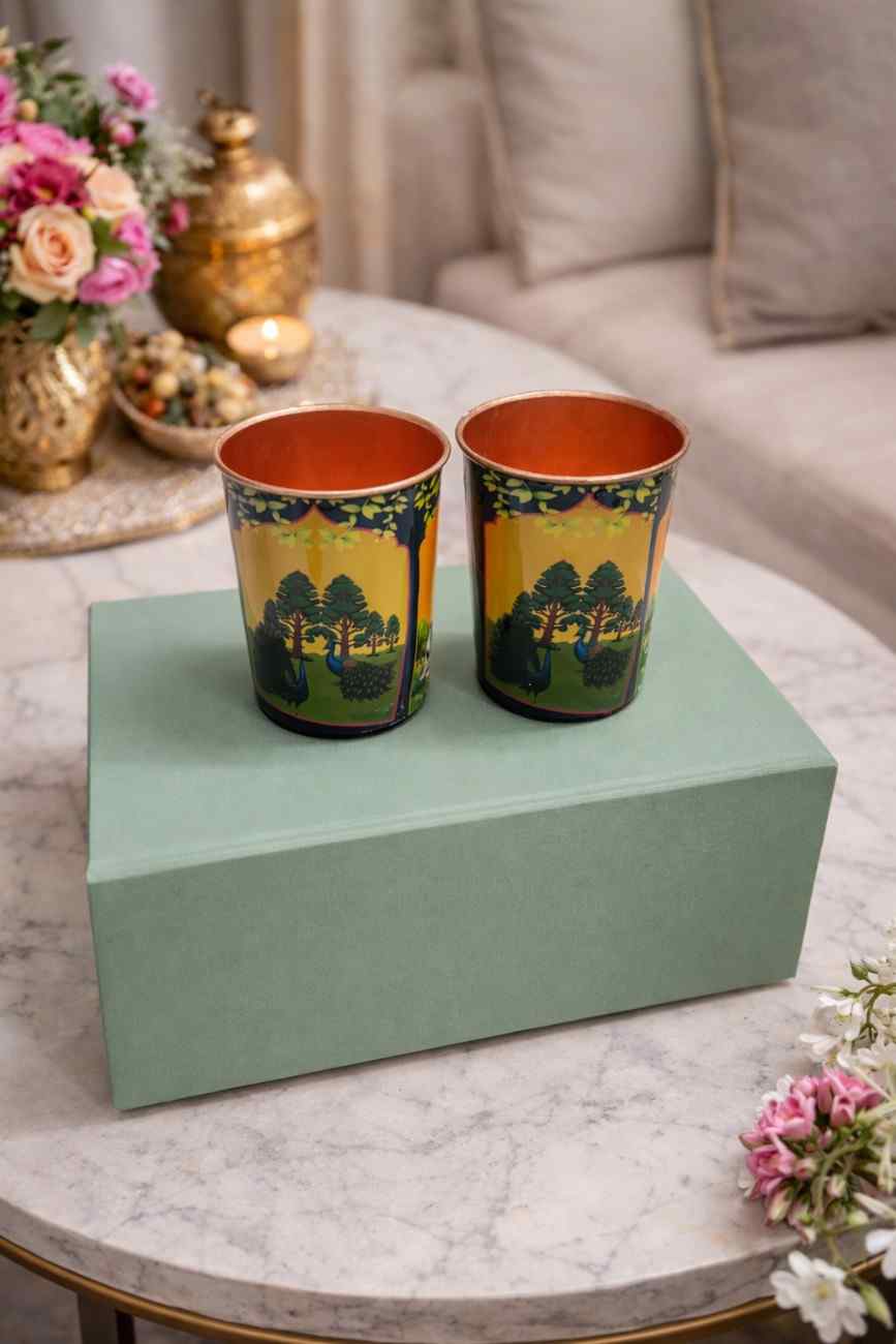 Copper Glass Gift Set – Premium Pure Copper Glasses for Wedding Gift and Luxury Gifting 6 Copper Glass Gift Set – Premium Pure Copper Glasses for Wedding Gift and Luxury Gifting