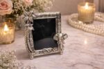 German Silver Gift Combo Set with Tray, Photo Frame and Elephant