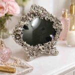 German Silver Floral Photo Frame for Home Décor and Premium Gifting