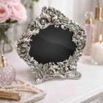 German Silver Floral Photo Frame for Home Décor and Premium Gifting