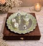 German Silver Pooja Thali Set with Premium Accessories
