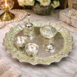German Silver Pooja Thali Set with Premium Accessories
