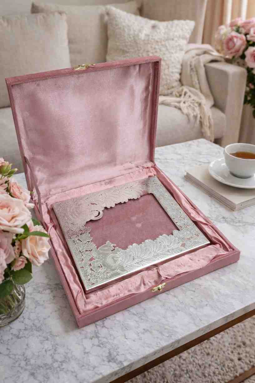 German Silver Photo Frame – Premium Wedding Gift Item with Velvet Gift Box