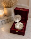 German Silver Elephant Dry Fruit Box with Spoon | Luxury Enamel Serving Bowl