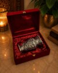Handcrafted German Silver Flower Vase with Luxury Velvet Gift Box