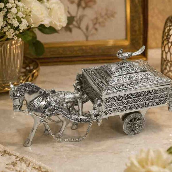 luxury gifting dry fruit box horse cart style