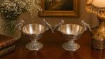 German Silver Parrot Bowl Set – Decorative Serving Bowls (4 Inch, 150g Each, Set of 2)