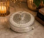 Handcrafted German Silver Flower Vase with Luxury Velvet Gift Box