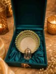 Luxury German Silver Peacock Decorative Platter with Hand-Painted Green Enamel | Premium Serving Tray